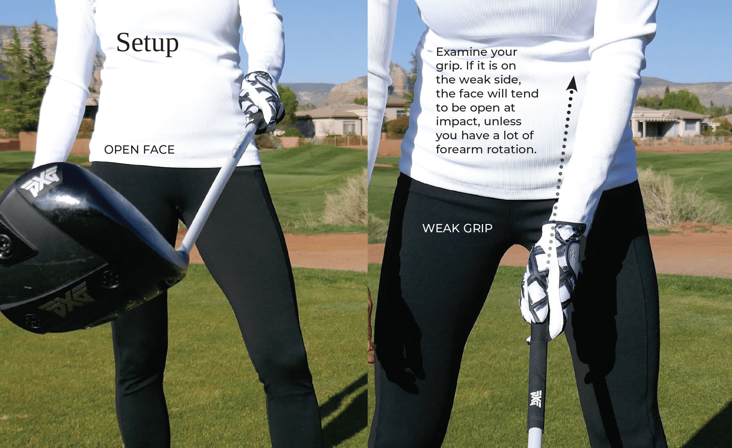 Driver Setup Weak Grip Face Open