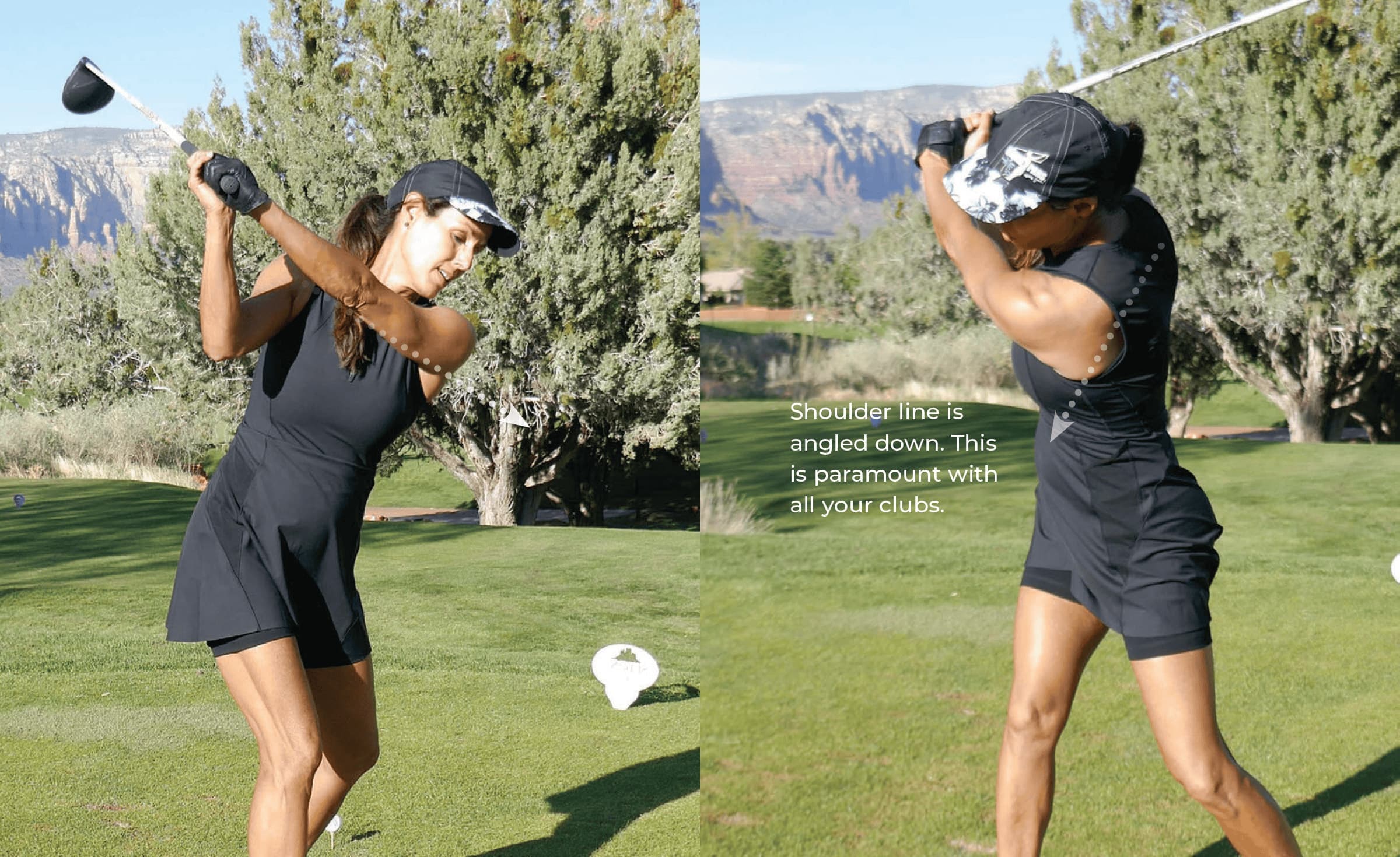Driver Backswing Shoulder Line Down