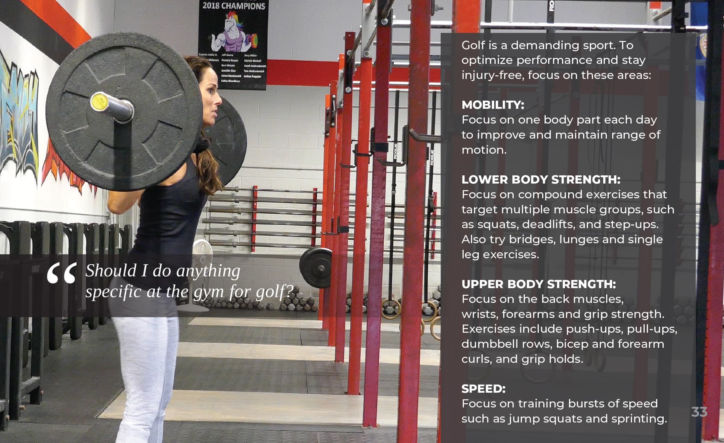 Golf Specific Gym Training