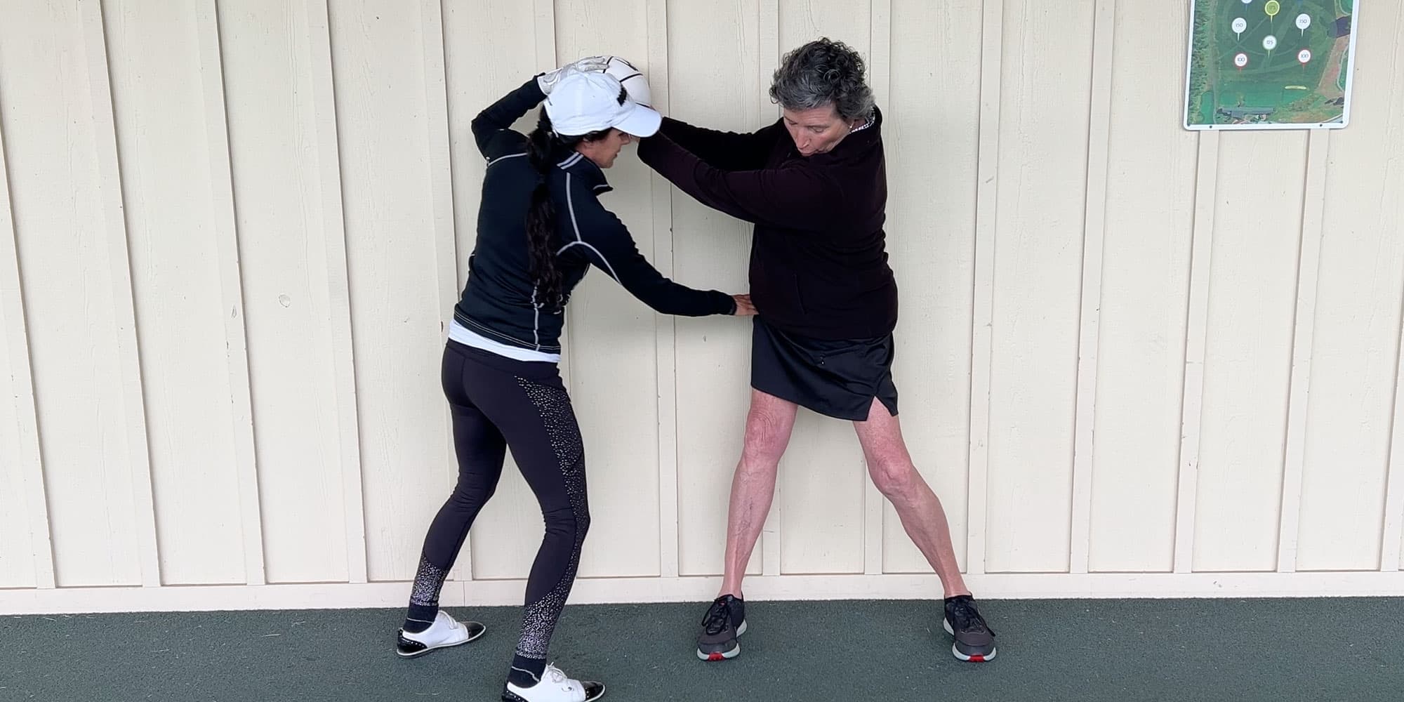 Christina coaching the Butt Move